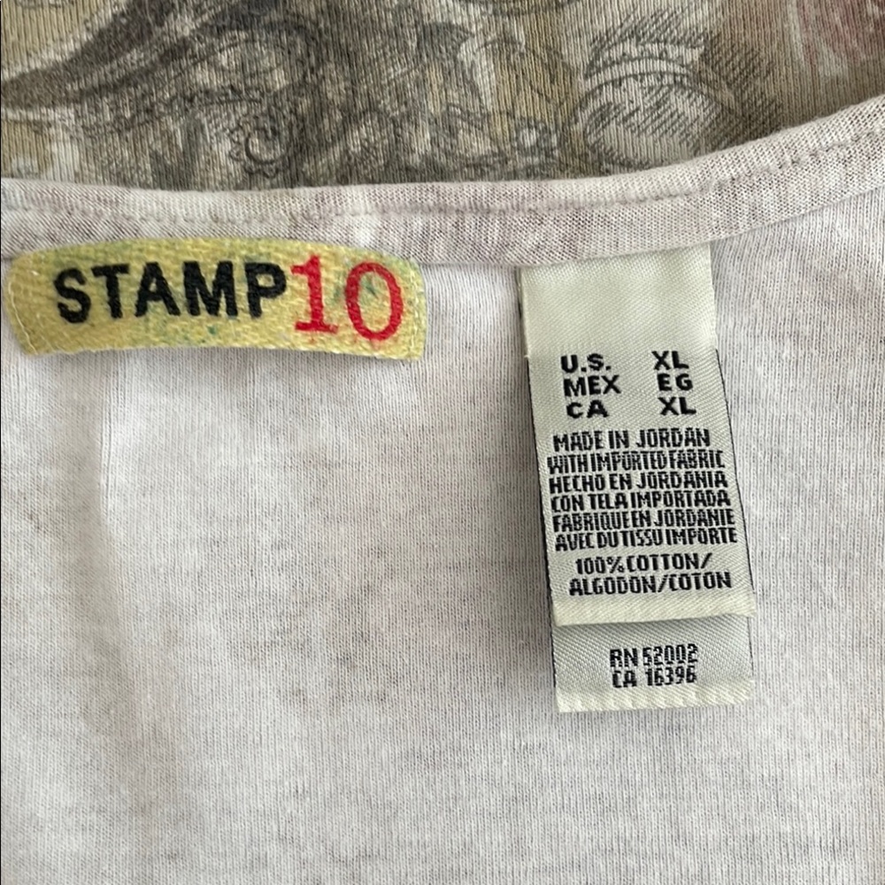 Stamp 10 Women's Multicolor Tank Top - Picture 3 of 4